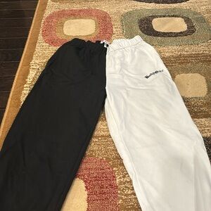 Adika black and white sweatpants